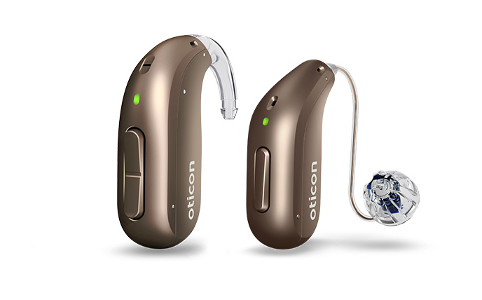 Oticon Intent family hearing aid — example model